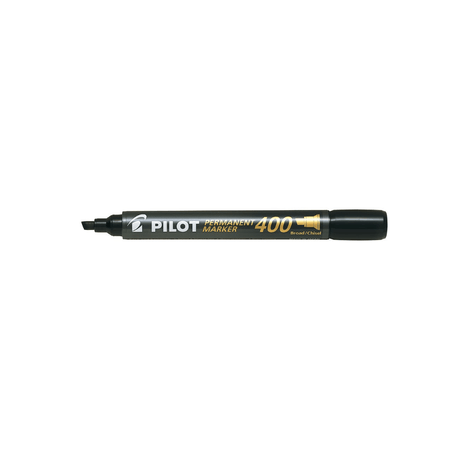 Marker Pilot P400, Vârf Tesit 4mm, Negru
