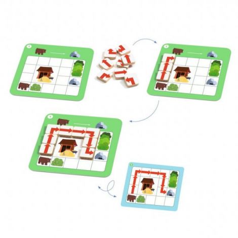 Joc educativ Programino Djeco - Inițiere în programare - imagine 2