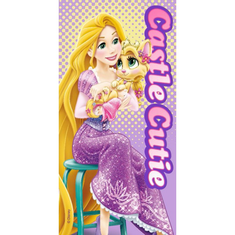Prosop Princess Rapunzel | Bumbac 100% | 70x140 cm