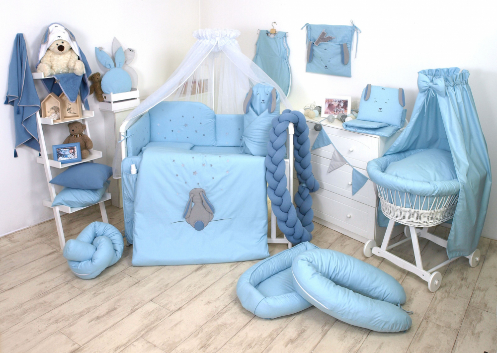 Paturica Amy Fluffy Bumbac Blue - Confort Sigur