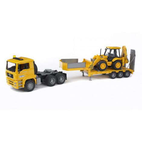 Bruder MAN TGA și Buldoexcavator JCB