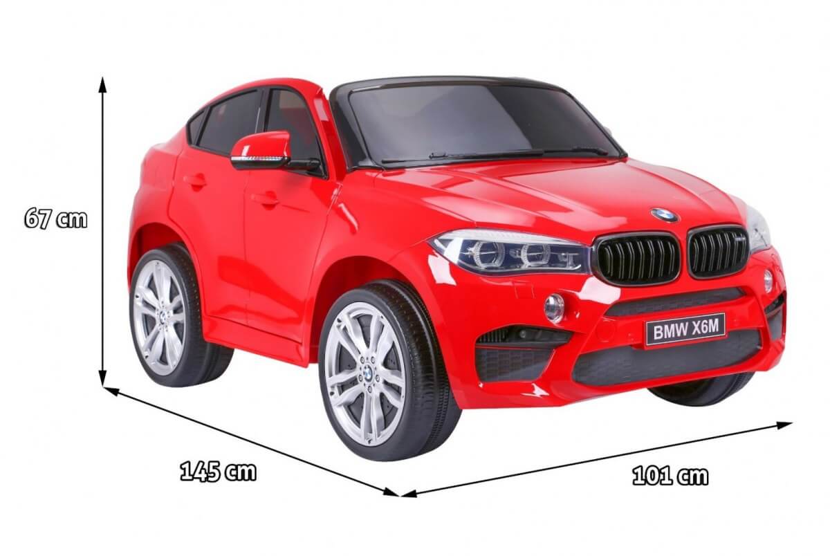 Masinuta BMW X6M XXL 2 Locuri Rosu | Electrica - imagine 2
