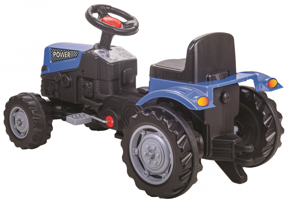 Tractor Pilsan Power Blue cu Pedale și Remorcă - imagine 2