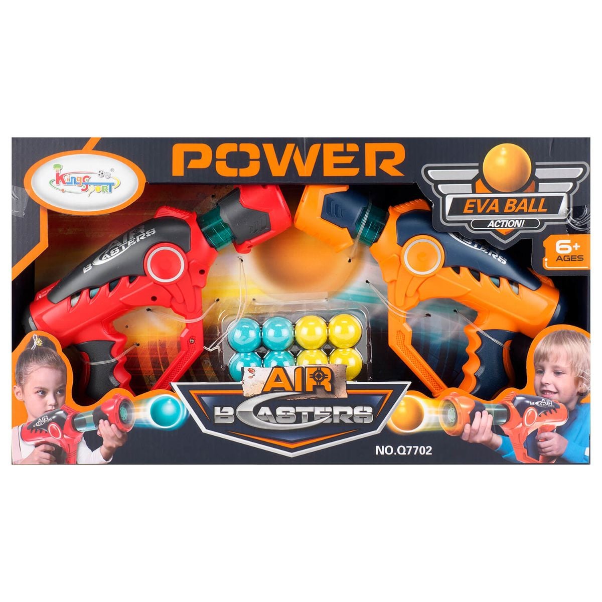 Set 2 Pistoale cu Aer King Sport | Joc Sigur în Aer Liber