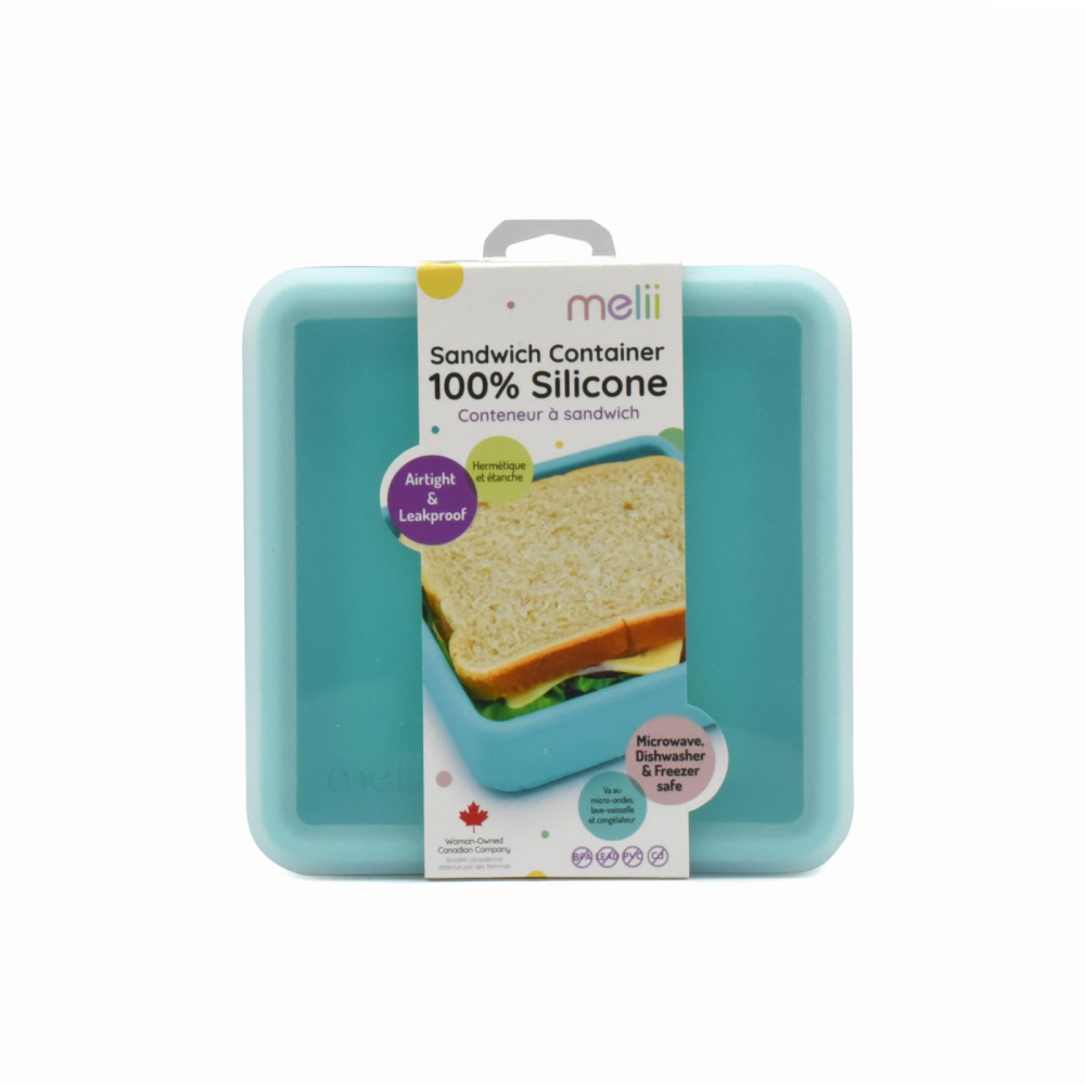 Recipient Sandwich Silicon Melii Albastru