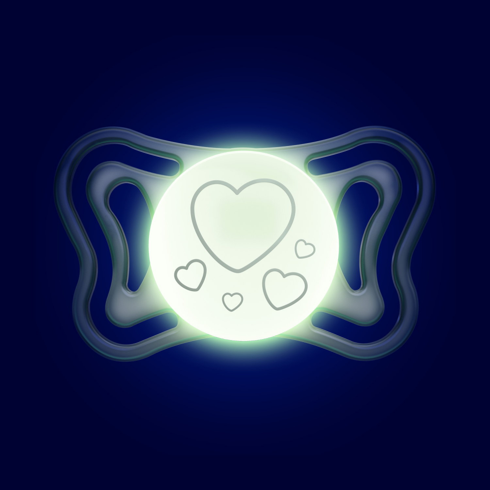 Suzete Chicco PhysioPhorma Light Glow, 2-6 luni - imagine 3