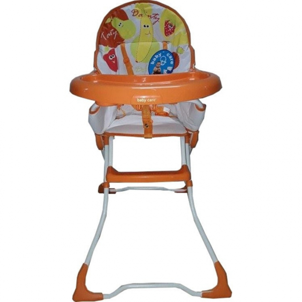 Scaun Masa Baby Care Portocaliu Pliabil cu Siguranță - imagine 3