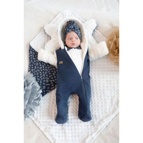 Caciulita Turban Bumbac Nicol pentru Fetite 80-86 - imagine 3