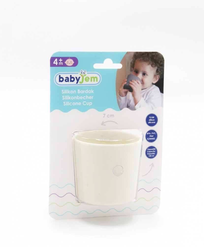 Pahar BabyJem Silicon Diversificare Ecru - imagine 6