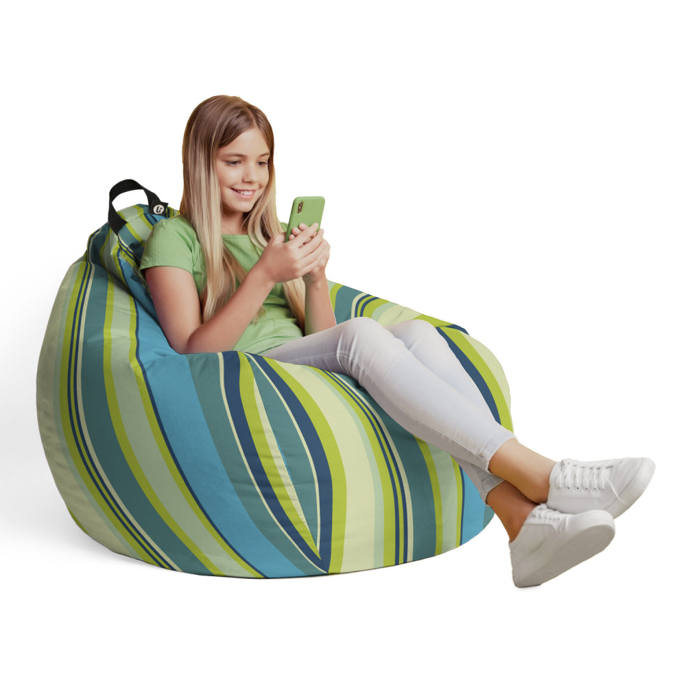 Husa Puf Bean Bag Para L Marinha Mint - imagine 4