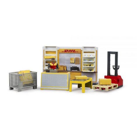 Bruder Magazin DHL 62251 - Jucărie Logistică 1:16