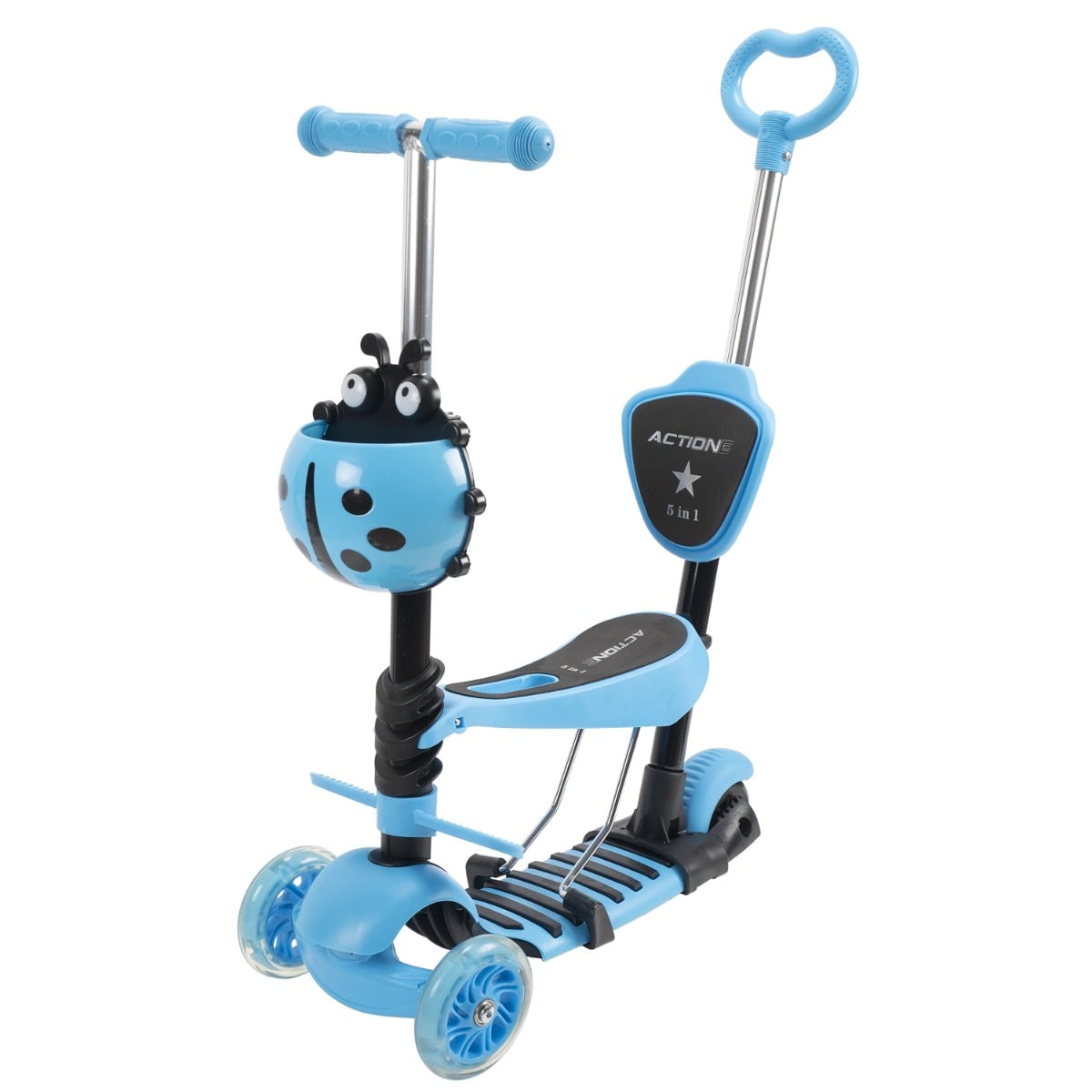 Trotineta 5 in 1 Action One, Roti Luminoase