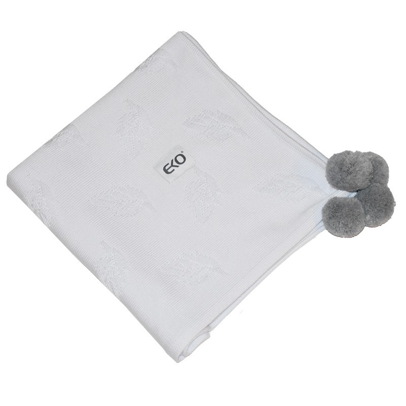 Paturica Bambus Eko 80x80 cm White | Anti-alergică - imagine 2
