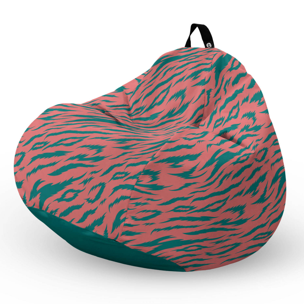 Fotoliu Puf Updeco Pink Tigre L, Pentru Copii - imagine 5