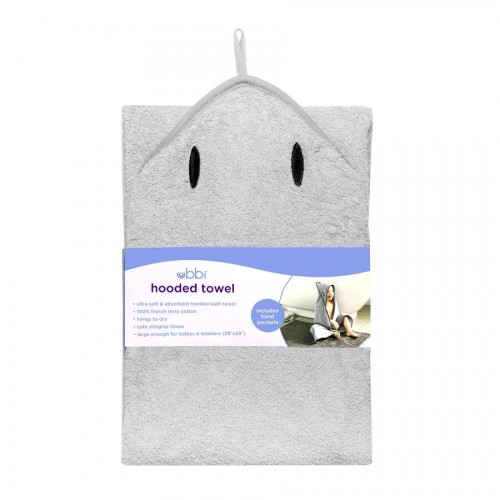 Prosop Ubbi cu gluga, gri | Bumbac moale bebe - imagine 6