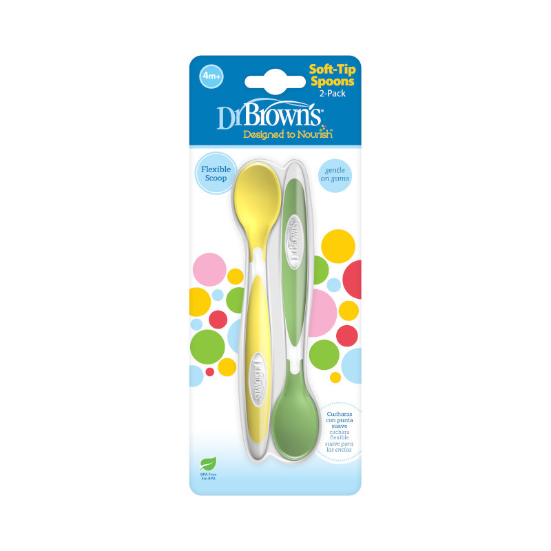 Dr. Brown Lingurițe Soft Tip pentru Bebeluși - imagine 2