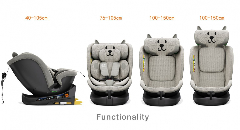 Buf Boof B-Joy Deluxe Scaun Auto Rotativ 360° - imagine 4