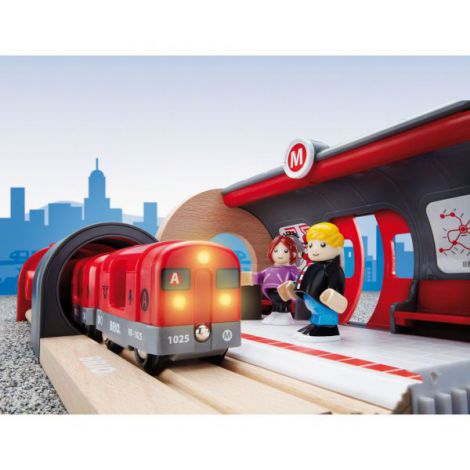 Set Metrou Brio pe Sine | Trenulet Interactiv - imagine 7