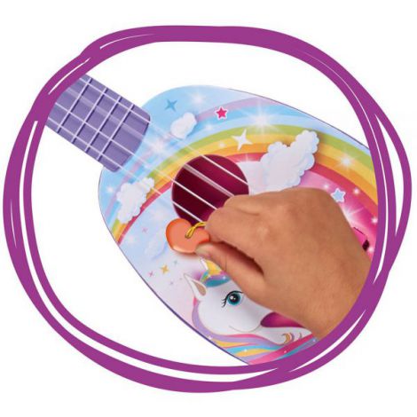 Ukulele Unicorn Simba pentru Copii - imagine 2