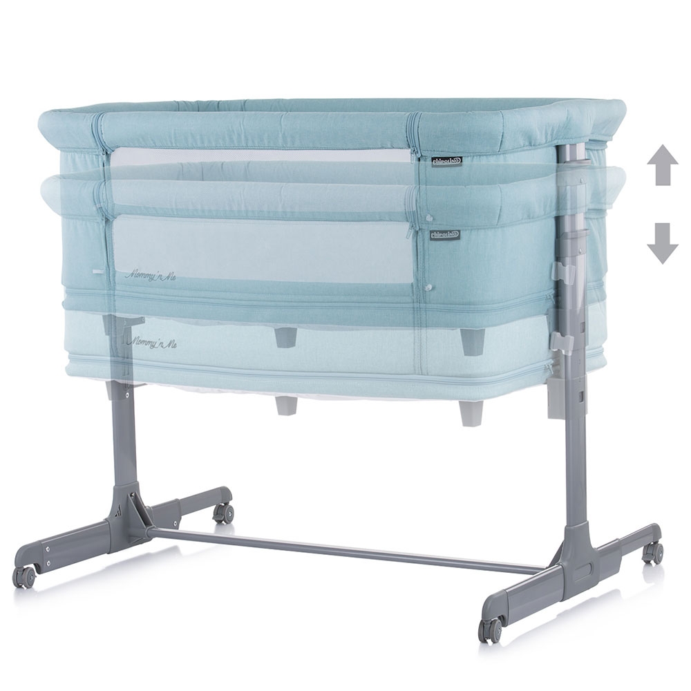 Patut Co-Sleeper Chipolino Mommy n Me Blue Mint - imagine 4