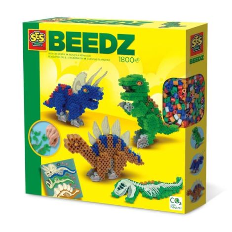 Set Margele de calcat Dinozauri Beedz Ses Creative