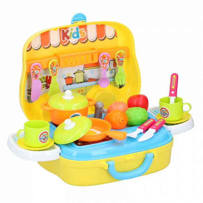 Set Bucatarie Eddy Toys 26 Piese in Servieta