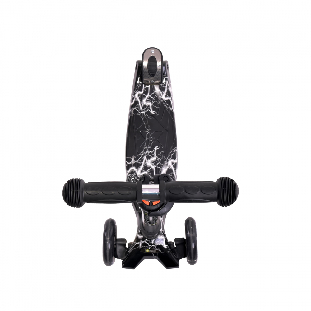 Trotineta Lorelli Rapid Black Flash LED, Pliabilă - imagine 3