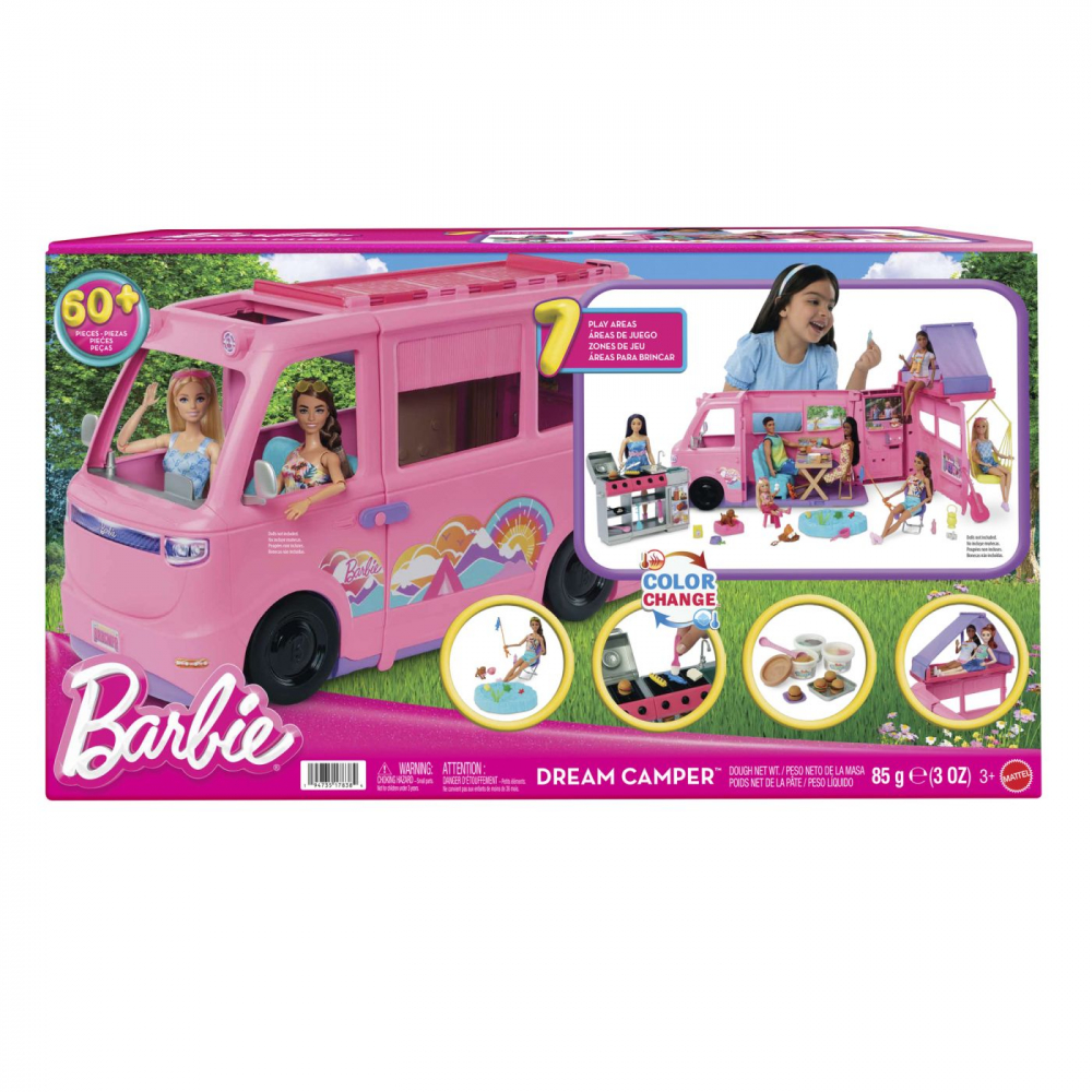 Mattel Barbie Rulota Vis - 7 Zone Joacă 60+ Accesorii
