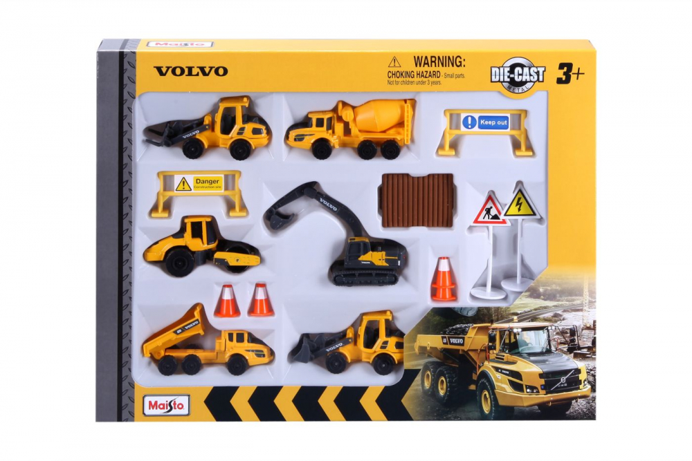 Set Utilaje de Construcții Volvo Maisto
