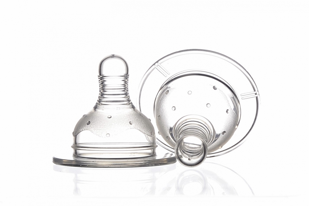 Set 2 Tetine Minut Baby Silicon Gât Larg 0+