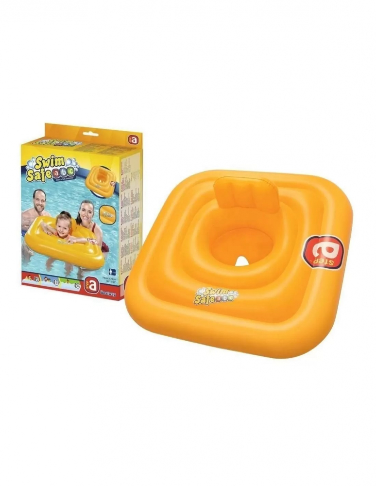 Colac Gonflabil Bestway Galben, 76x76 cm - imagine 2