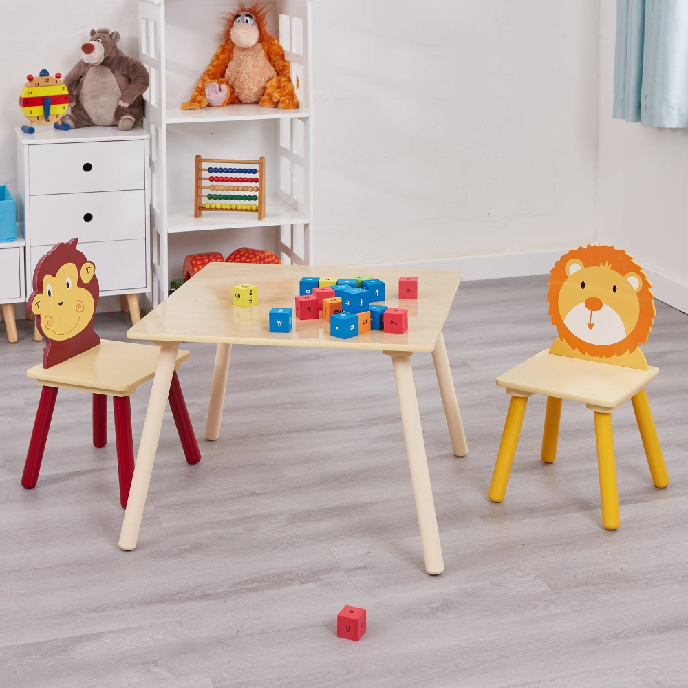 Set Masă și 2 Scaune Lemn Ginger Home Animals - imagine 8