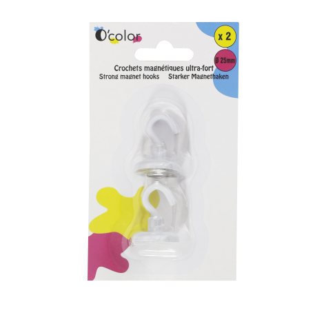 Ocolor Carlige Magnetice 25mm - Suprafețe Laminate