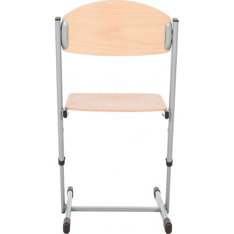Scaun școlar Moje Bambino, Ajustabil, Argintiu - imagine 3