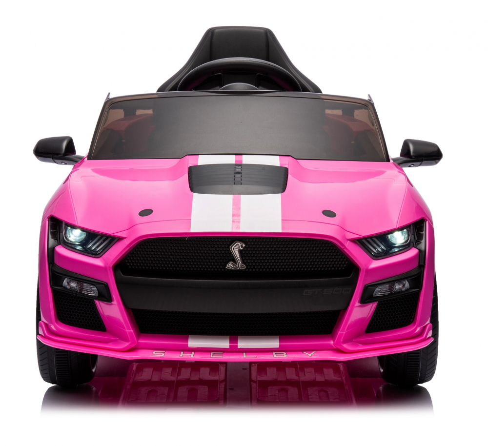 Mașinuță Ford Mustang Electrică Pink cu Telecomandă - imagine 6