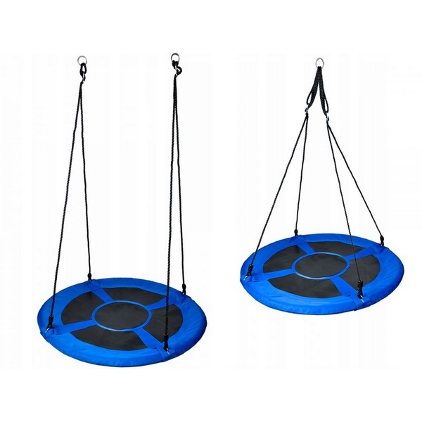 Leagan rotund tip cuib Ecotoys, Albastru, 150kg - imagine 2