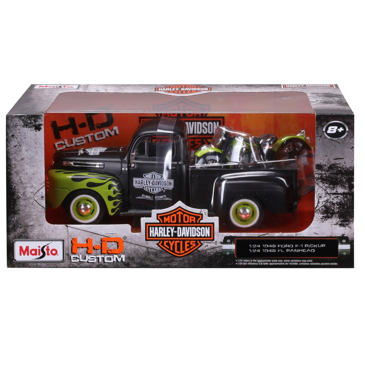 Set Maisto H-D Custom 1948 Ford F1 & Harley 1:24