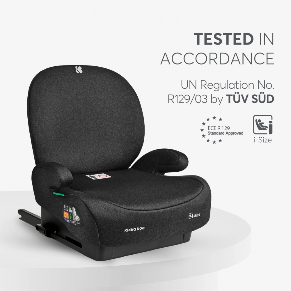 KikkaBoo i-Boost Inaltator Auto i-Size cu Isofix - imagine 10
