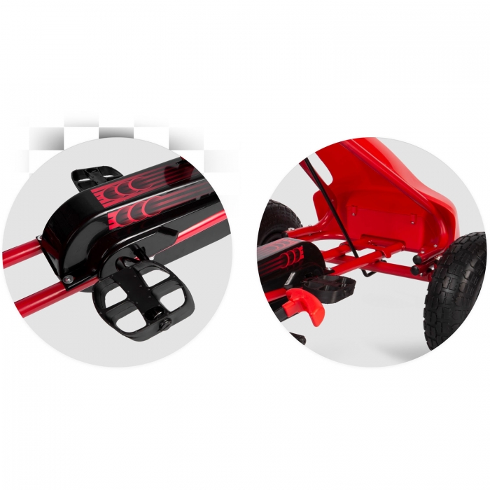 Kart Pedale Ricokids RK-593 Roșu | Control Total - imagine 7