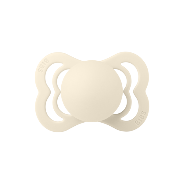 Suzeta BIBS Supreme Latex, 0 luni+, Ivory - imagine 4