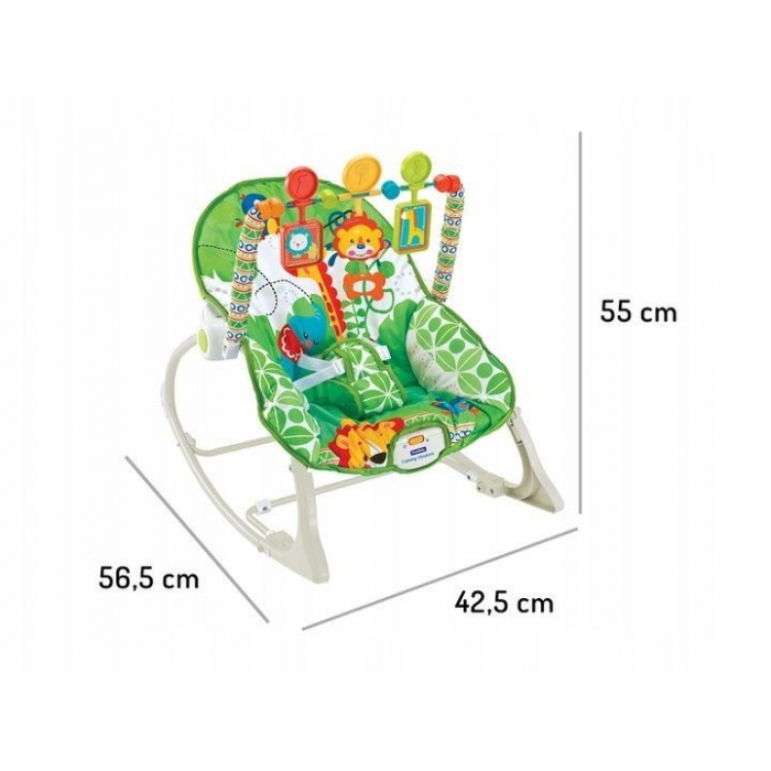 Balansoar cu vibrații 3 în 1 Ecotoys Jungla