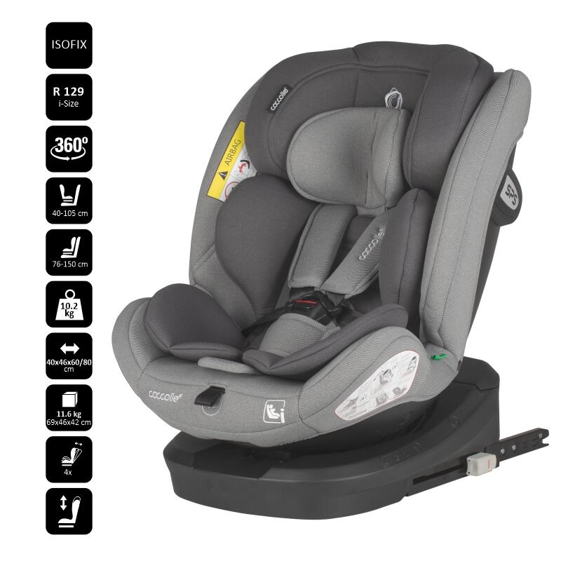 Scaun Auto Coccolle Nyota i-Size, 0-12 ani - imagine 7