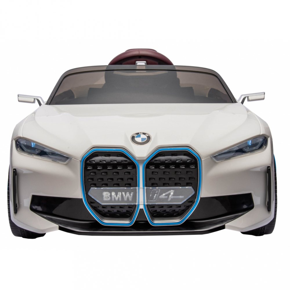 Masinuta Electrica BMW I4 White 12V, 70W - imagine 5