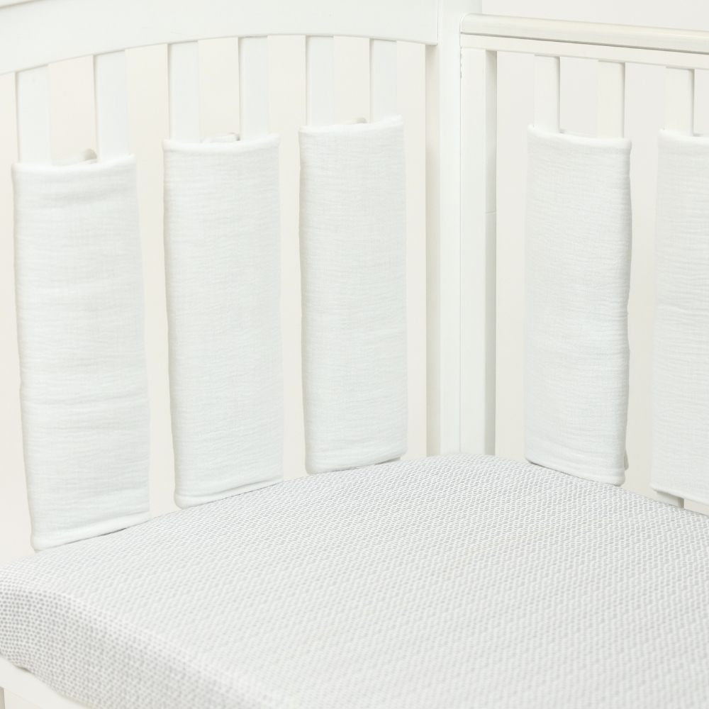 Kids Decor Muselina Protectii Patut 35x35cm Pearl - imagine 3