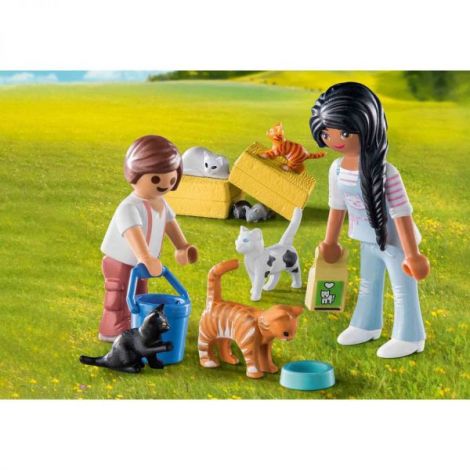 PLAYMOBIL Familie Pisici - Jucărie Creativă - imagine 2