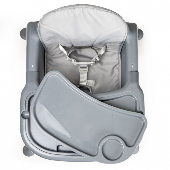 Scaun de masa 2 in 1 Ecotoys Gri, Reglabil - imagine 3