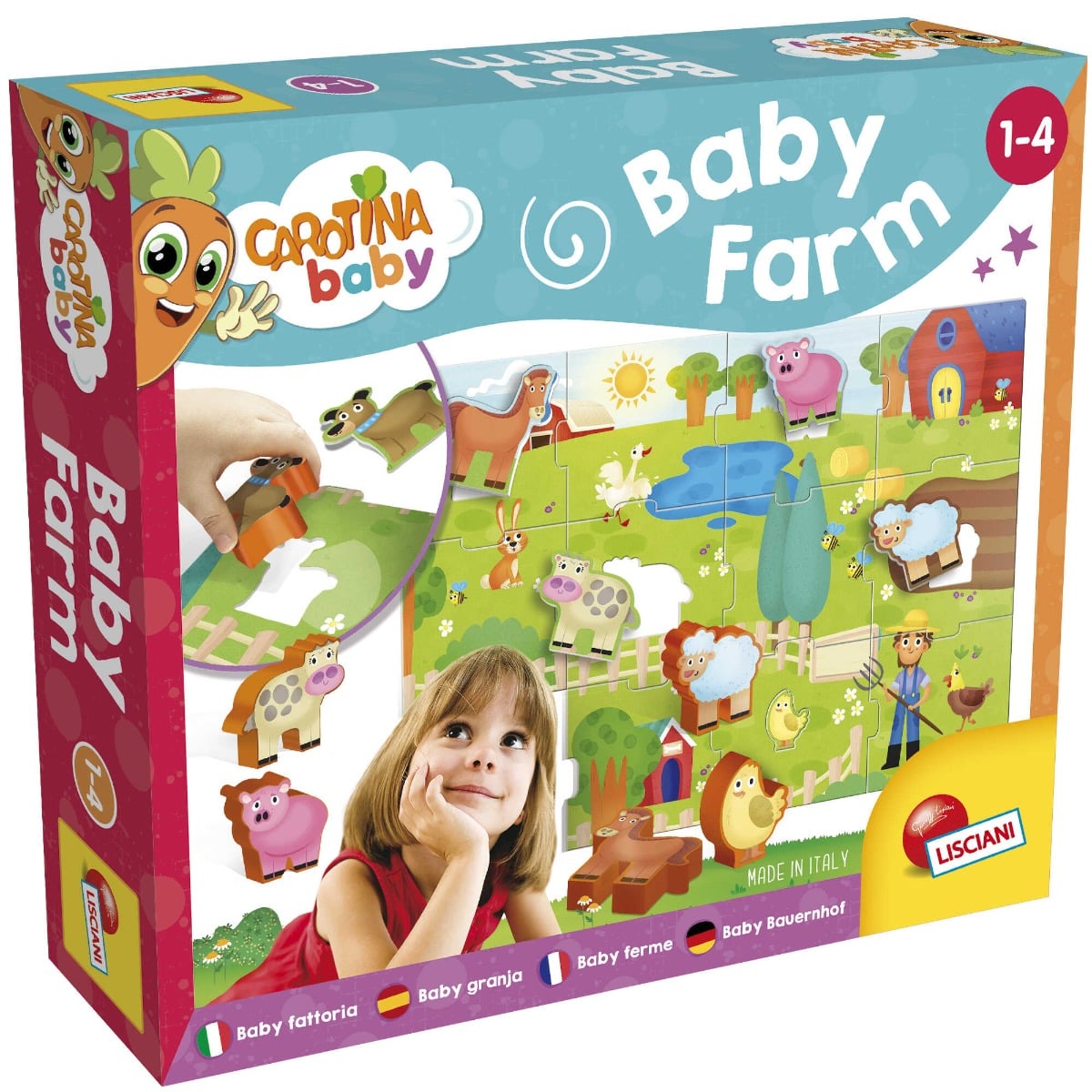Puzzle Baby Lisciani La Ferma 12 Piese