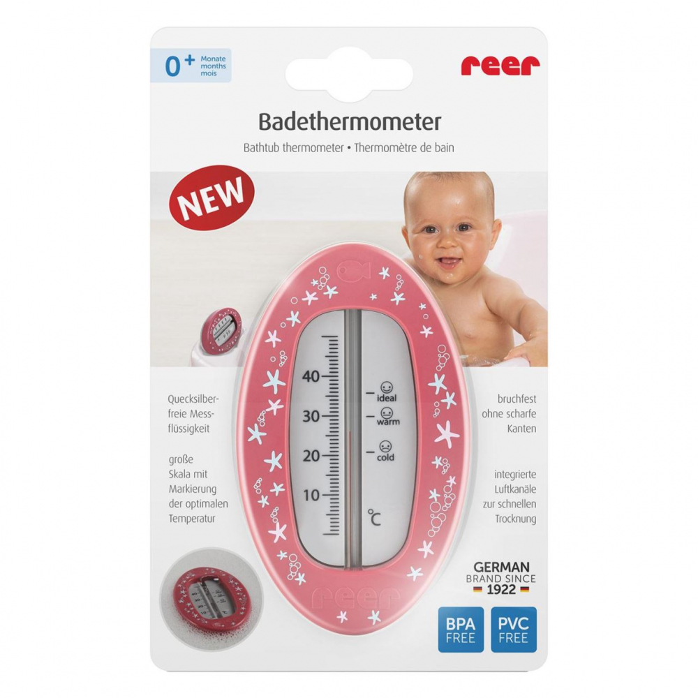 Termometru Baie Oval Reer 24114 Red-Berry