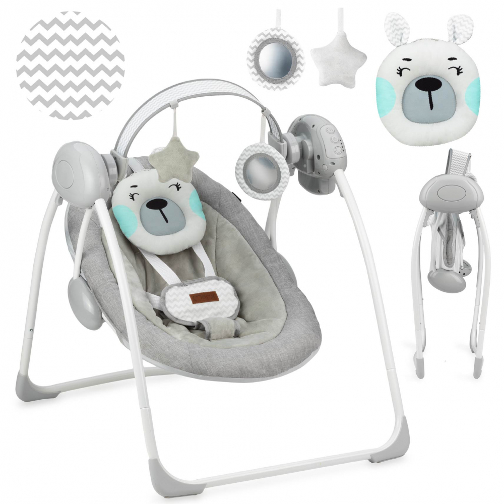 Leagan MoMi Liss Bear | 5 Viteze de Balansare - imagine 10