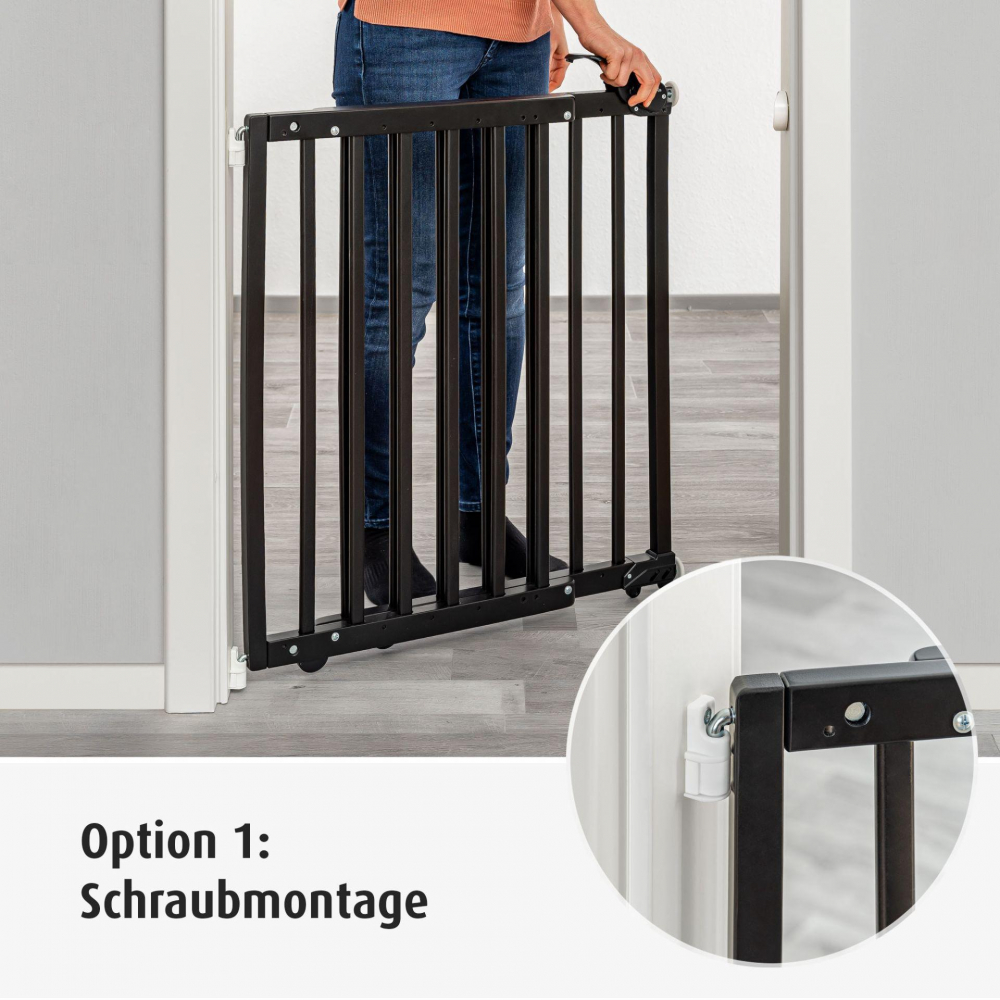 Poarta Siguranta Reer Black 63-106cm - Protectie Maxima - imagine 7